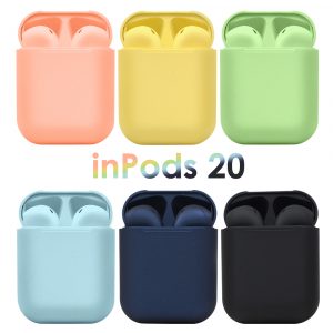 TWS Inpods 20 Stereo 5.0 Bluetooth Headset- USB Rechargeable