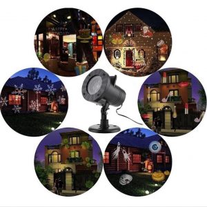 12 Patterns Christmas Projector Laser Lights- AU/UK/US/EU Plugged-in