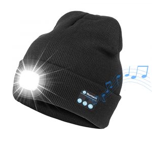 Bluetooth Music Knitted Hat with LED Lamp Cap- USB Charging