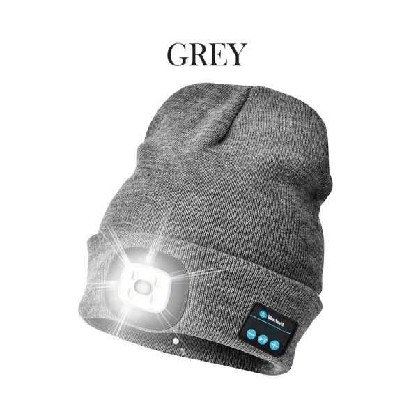 Bluetooth Music Knitted Hat with LED Lamp Cap_5