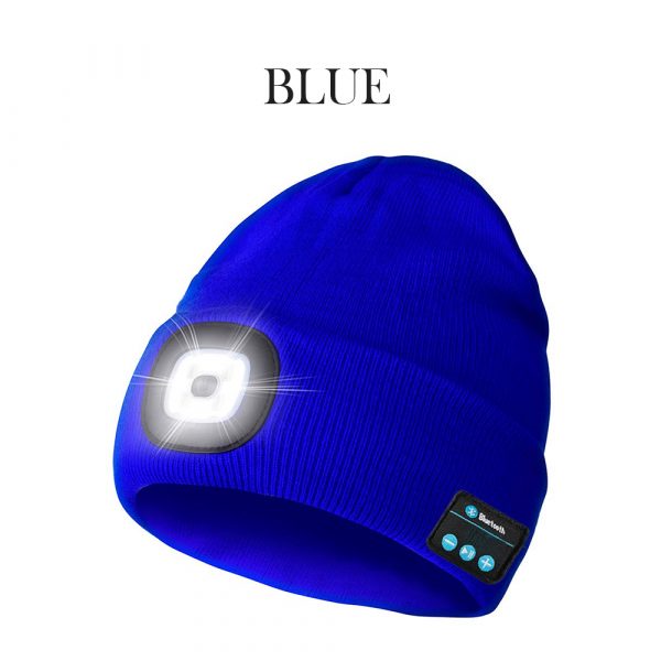 Bluetooth Music Knitted Hat with LED Lamp Cap_6