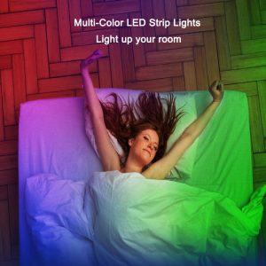 Remote Controlled LED Light Strips with Power Adapter