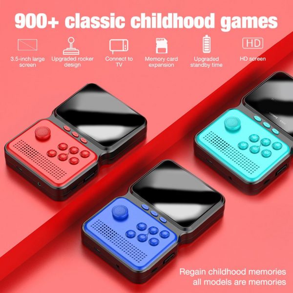 3 Inch Mini Rechargeable Handheld M3 Retro Game Controller, 900+ Classic Games_2