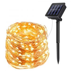 Waterproof Outdoor Solar LED Strip Mini String Lights 20M