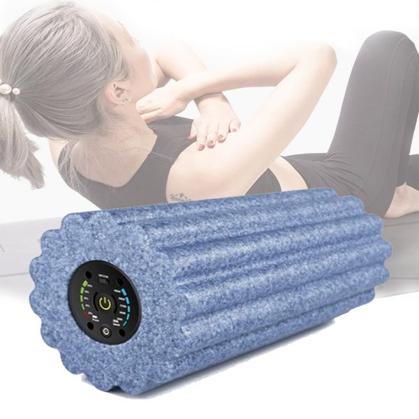 Yoga Foam Roller Electric Vibration Rechargeable Adjustable Massager Yoga Fitness Pain Therapy Fitness Shaping_2