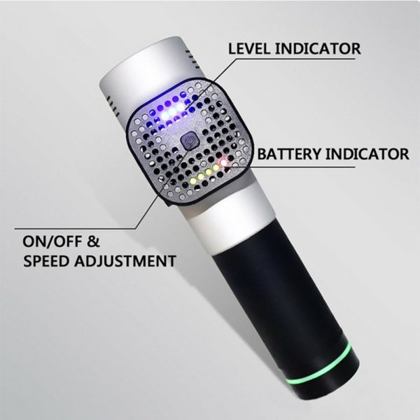 Percussion Therapy Massage Gun Professional Body Massage Electric Vibrating Massager Tool with 9 Heads_3