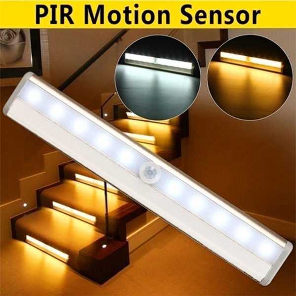 Smart Motion Sensor LED Night Light 6/10 LED Human Body Induction Detector for Home Bed Kitchen Cabinet Wardrobe Wall Lamp_13