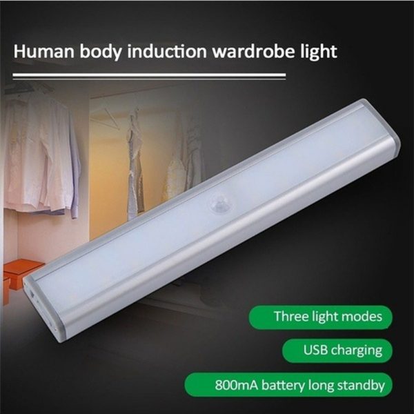 Smart Motion Sensor LED Night Light 6/10 LED Human Body Induction Detector for Home Bed Kitchen Cabinet Wardrobe Wall Lamp_3