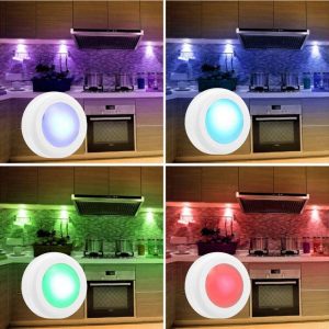 3 Remote Control Closet Wardrobe Cabinet Bedside Emergency LED Battery Operated Night Light