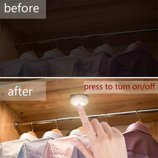 3 Remote Control Closet Wardrobe Cabinet Bedside Emergency LED Battery Operated Night Light_7