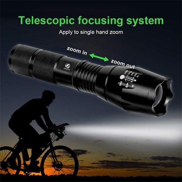 Waterproof Zoomable LED Ultra Bright Torch T6 Camping Light 5 Switch Fashion Bicycle Flash Light_6