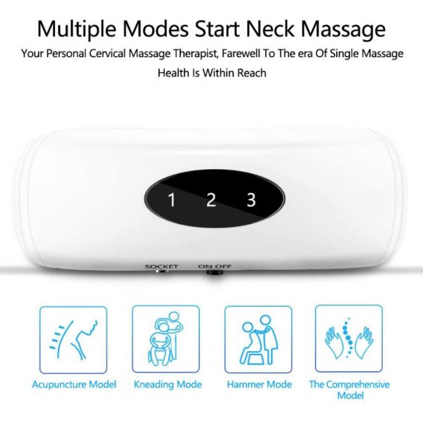 Infrared Heating USB Rechargeable Electric Neck Massager & Pulse Back with 6 Massage Modes for Pain Relief Health Care Relaxation Machine_2
