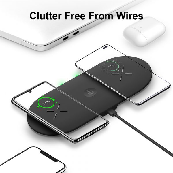 18W 3-in-1 Fast Charging Wireless QI Charger Pad for Apple, Samsung, Apple Watch and AirPods_7
