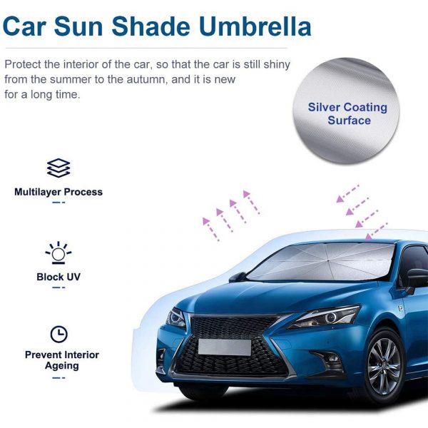 Sun Protection Heat Insulation Car Windshield Sunshade Umbrella for Car Interior Protection_10