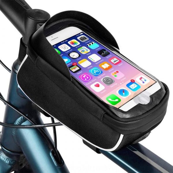 Large Capacity Waterproof Bicycle Phone Mount Bag Phone Case Holder Cycling Top Tube Frame Bag for 6.5 inch Devices_2