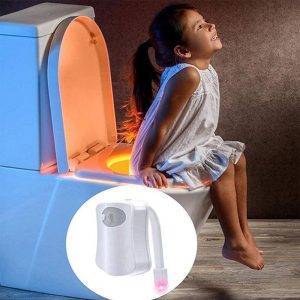 Smart Motion Sensor Toilet Seat Night Light in 8 Colors- Battery Operated
