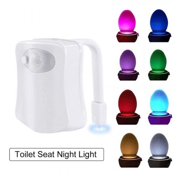 Smart Waterproof Motion Sensor Toilet Seat Night Light in 8 Colors_5