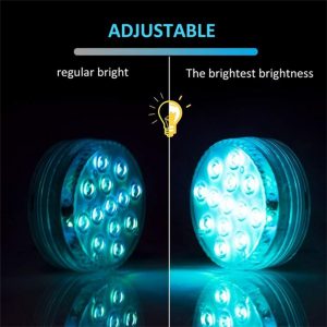 10/13 Lights Remote Controlled LED Diving Light with Magnetic Suction Cup- Battery Operated