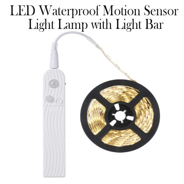 LED Waterproof Motion Sensor Light Dual Power Supply Lamp with Light Bar_12