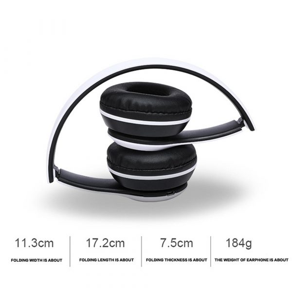 P47 Bluetooth Folding Stereo Headset for Music, Gaming and Exercising_5