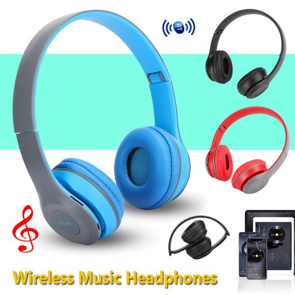 P47 Bluetooth Folding Stereo Headset for Music, Gaming and Exercising_7