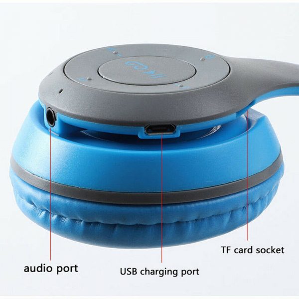 P47 Bluetooth Folding Stereo Headset for Music, Gaming and Exercising_11