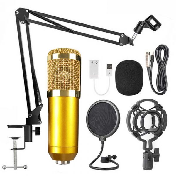 Karaoke Microphone BM-800 Studio Condenser Microphone for Broadcasting, Singing and Recording_4