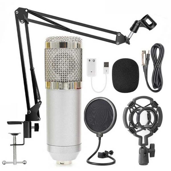 Karaoke Microphone BM-800 Studio Condenser Microphone for Broadcasting, Singing and Recording_7