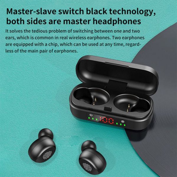 V8 Wireless Earphones Bluetooth 5.0 8D Bass Stereo Waterproof Earbuds Hands-free Headset with Microphone and Charging Case_12