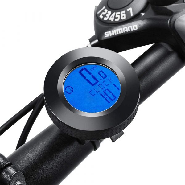 Tri-color RGB Wireless Round Waterproof Self-Propelled Backlight English Odometer_2