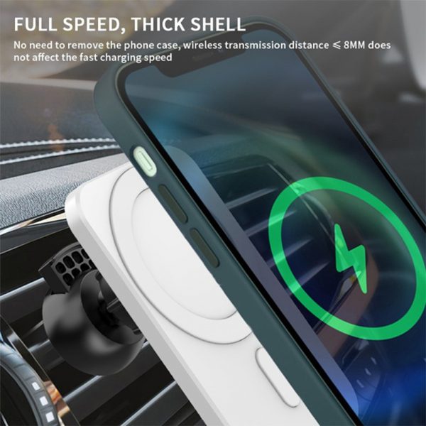 15W Fast Charging Magnetic Wireless Car Charger Stand Holder for QI Phones iPhone 12 Mini Pro Max_10