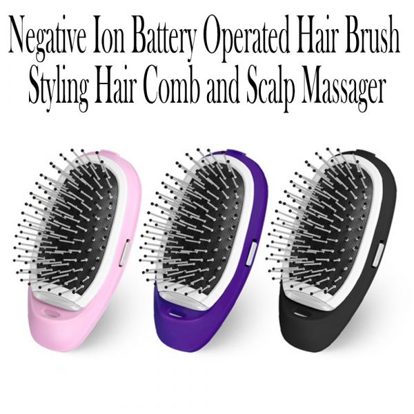 Negative Ion Battery Operated Hair Brush Styling Hair Comb and Scalp Massager_12
