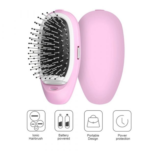 Negative Ion Battery Operated Hair Brush Styling Hair Comb and Scalp Massager_7