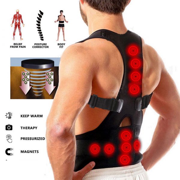 Belt Back Humpback Magnetic Posture Corrector for Men and Women_8