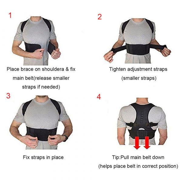 Belt Back Humpback Magnetic Posture Corrector for Men and Women_4