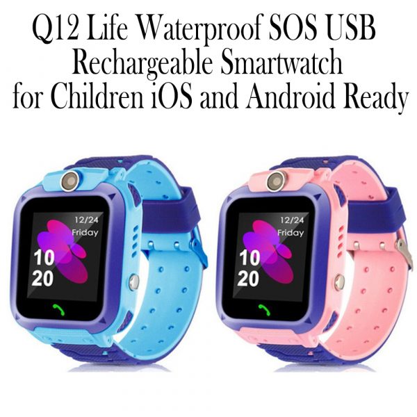 Q12 Life Waterproof SOS USB Rechargeable Smartwatch for Children iOS and Android Ready_3