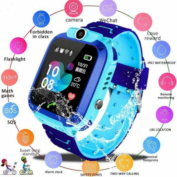 Q12 Life Waterproof SOS USB Rechargeable Smartwatch for Children iOS and Android Ready_12
