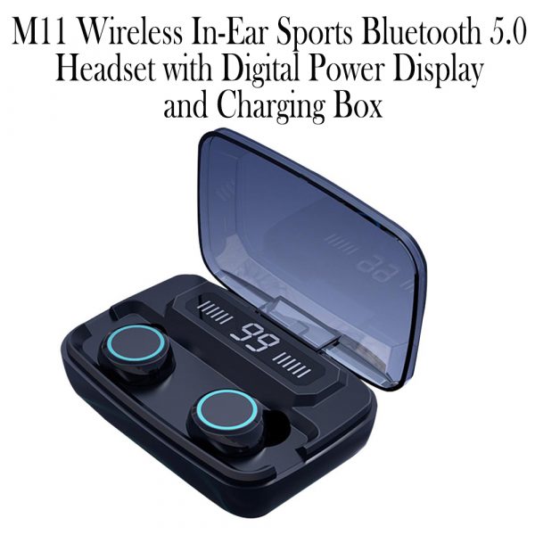 M11 Wireless In-Ear Sports Bluetooth 5.0 Headset with Digital Power Display and Charging Box_12