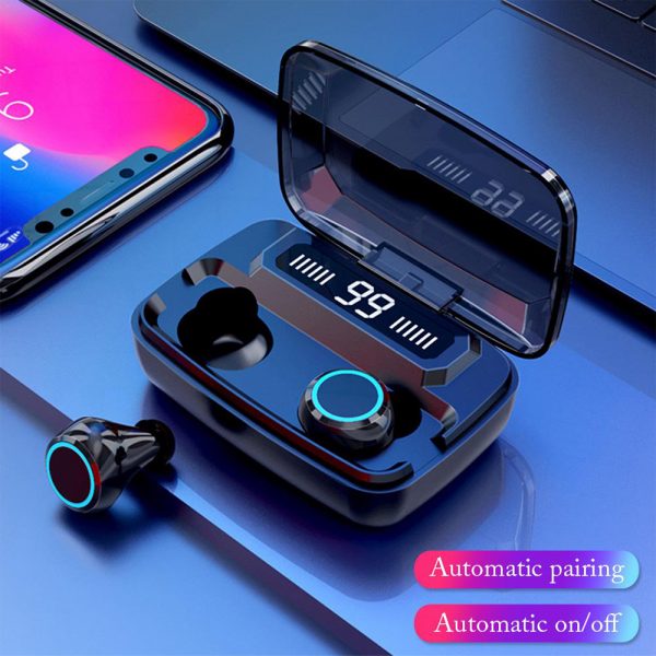 M11 Wireless In-Ear Sports Bluetooth 5.0 Headset with Digital Power Display and Charging Box_4