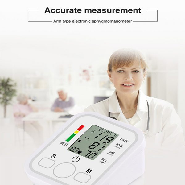 High Accuracy Digital Blood Pressure Monitor Sphygmomanometer for Home and Hospital Use_14
