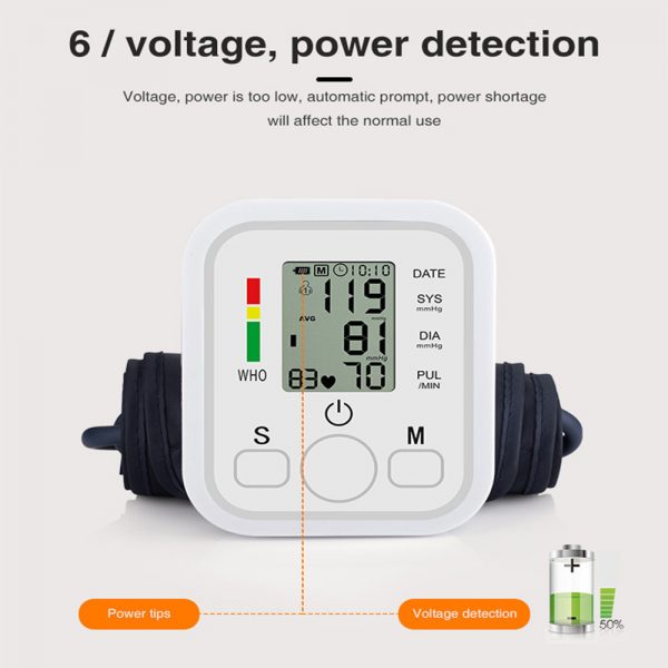 High Accuracy Digital Blood Pressure Monitor Sphygmomanometer for Home and Hospital Use_5