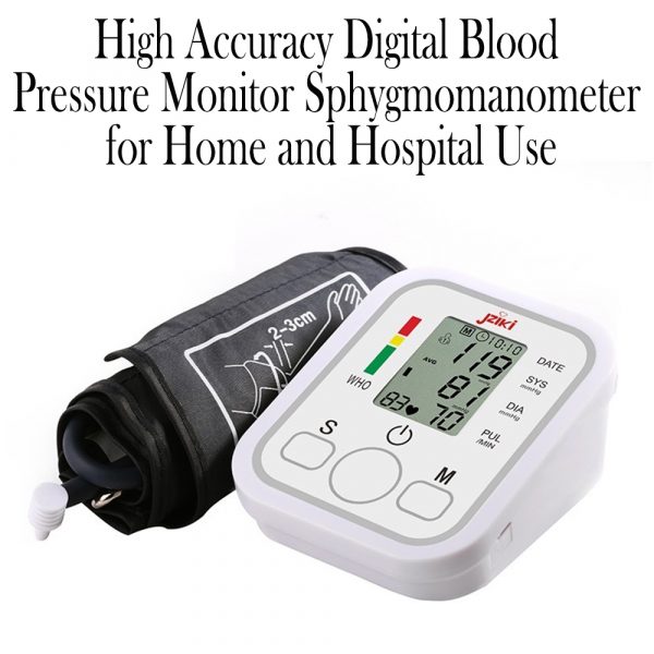 High Accuracy Digital Blood Pressure Monitor Sphygmomanometer for Home and Hospital Use_12