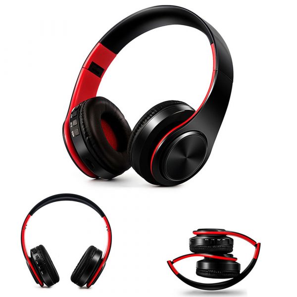 Foldable Wireless Bluetooth Headphones Hands-free Stereo Headset with TF Card Slot_2