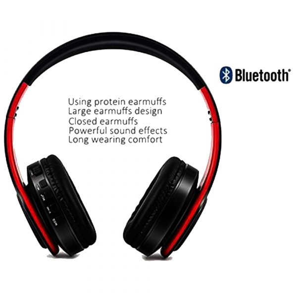 Foldable Wireless Bluetooth Headphones Hands-free Stereo Headset with TF Card Slot_7