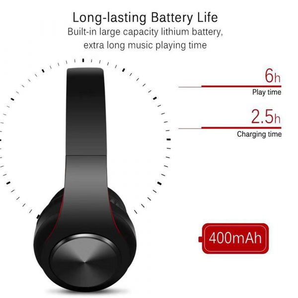 Foldable Wireless Bluetooth Headphones Hands-free Stereo Headset with TF Card Slot_8