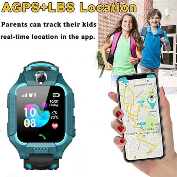Z6 Q19 Kids Waterproof Smart Watch with Touch Camera SOS Watch for Boys and Girls_5