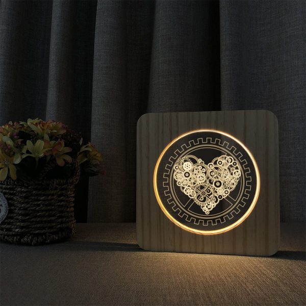 3D Acrylic Illusion 7 Color Night Light Bedside Table Light for Children’s Room Decoration_8