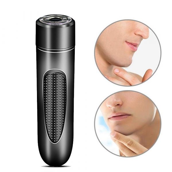 Mini Electric Rotary Shaver Portable Micro-USB Electric Razor for Face and Body Hair_2