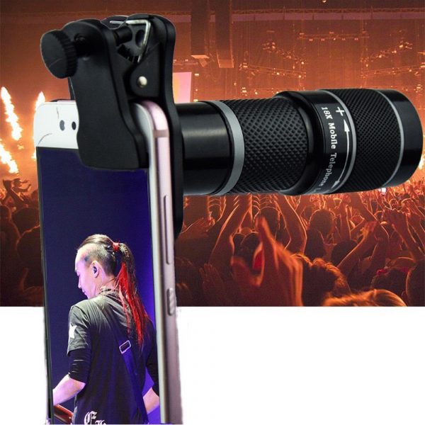 18X Magnification Universal Mobile Phone Lens Adjustable Focus Smart Telephoto Zoom Lens_1