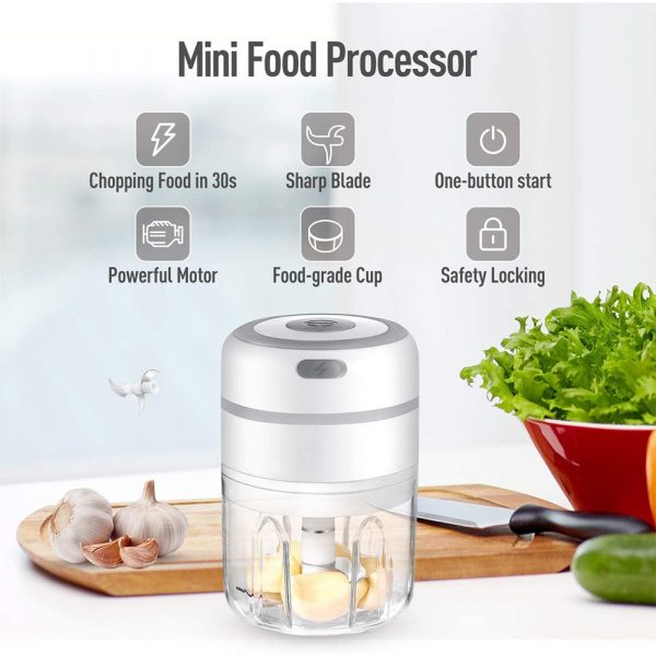 Automatic Mini Electric Food Chopper Portable Mini Food Processor_6